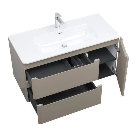 Тумба подвесная с раковиной Iddis Edifice 100 см EDI10C0i95K, капучино - 3 Тумба подвесная с раковиной Iddis Edifice 100 см EDI10C0i95K, капучино фото 3