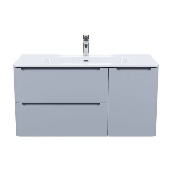 Тумба подвесная с раковиной Iddis Edifice 100 см EDI10L0i95K, светло-серый фото 2