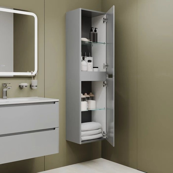 Пенал подвесной Iddis Edifice 40 см EDI40L0i97, светло-серый фото 6