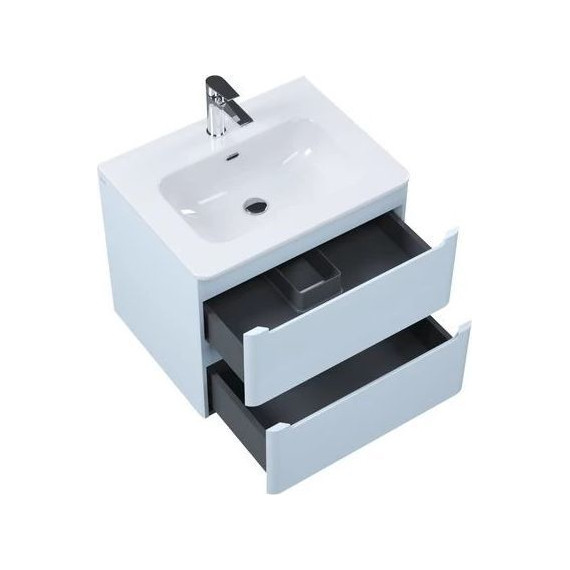 Тумба подвесная с раковиной Iddis Edifice 60 см EDI60B0i95K, голубой фото 3