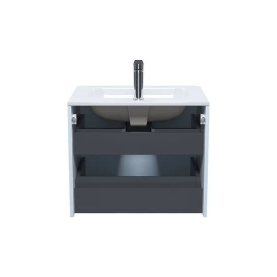 Тумба подвесная с раковиной Iddis Edifice 60 см EDI60B0i95K, голубой фото 5