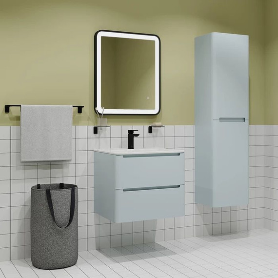 Тумба подвесная с раковиной Iddis Edifice 60 см EDI60B0i95K, голубой фото 6