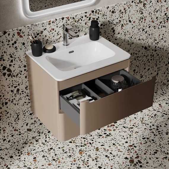 Тумба подвесная с раковиной Iddis Edifice 60 см EDI60C0i95K, капучино - 7 Тумба подвесная с раковиной Iddis Edifice 60 см EDI60C0i95K, капучино фото 7