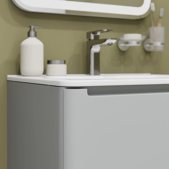 Тумба подвесная с раковиной Iddis Edifice 60 см EDI60L0i95K, светло-серый - 9 Тумба подвесная с раковиной Iddis Edifice 60 см EDI60L0i95K, светло-серый фото 9