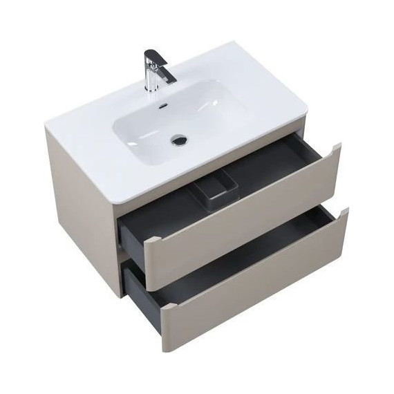 Тумба подвесная с раковиной Iddis Edifice 80 см EDI80C0i95K, капучино фото 3