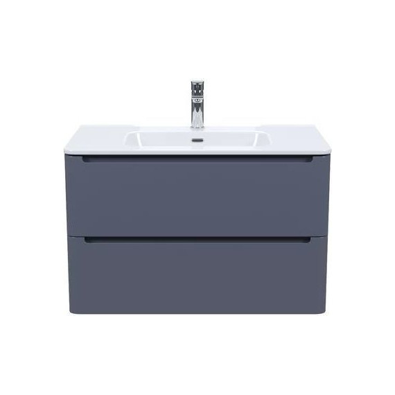 Тумба подвесная с раковиной Iddis Edifice 80 см EDI80D0i95K, темно-серый - 2 Тумба подвесная с раковиной Iddis Edifice 80 см EDI80D0i95K, темно-серый фото 2