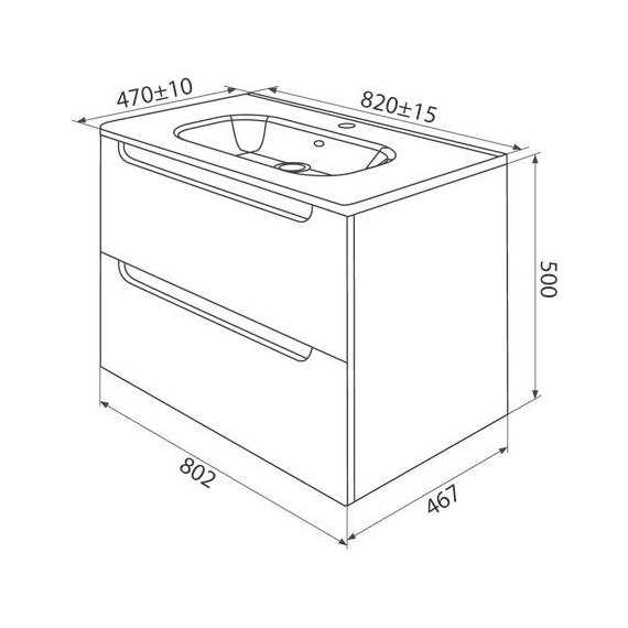 Тумба подвесная с раковиной Iddis Edifice 80 см EDI80D0i95K, темно-серый - 10 Тумба подвесная с раковиной Iddis Edifice 80 см EDI80D0i95K, темно-серый фото 10