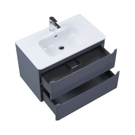 Тумба подвесная с раковиной Iddis Edifice 80 см EDI80D0i95K, темно-серый - 3 Тумба подвесная с раковиной Iddis Edifice 80 см EDI80D0i95K, темно-серый фото 3