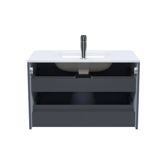 Тумба подвесная с раковиной Iddis Edifice 80 см EDI80D0i95K, темно-серый - 4 Тумба подвесная с раковиной Iddis Edifice 80 см EDI80D0i95K, темно-серый фото 4