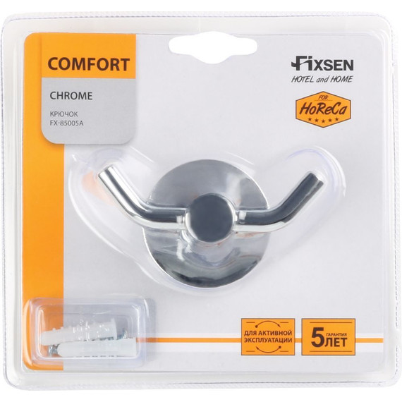 Двойной крючок Fixsen Comfort FX-85005A - 3 Двойной крючок Fixsen Comfort FX-85005A фото 3