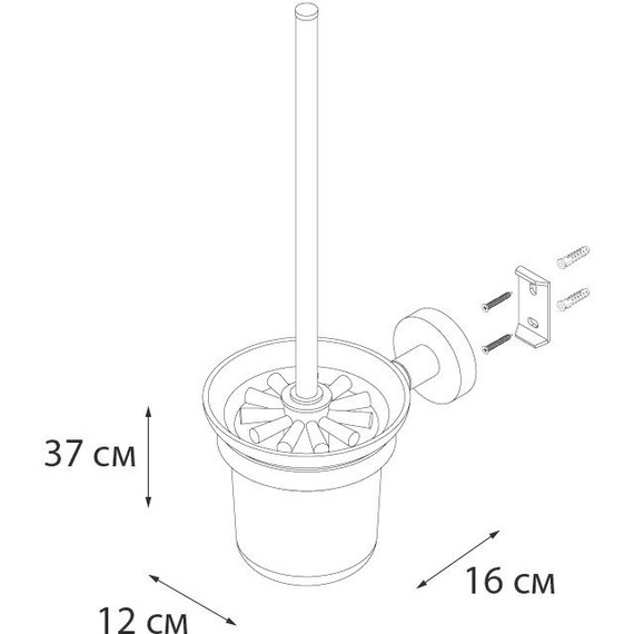 Ершик для унитаза Fixsen Comfort FX-85013 фото 3