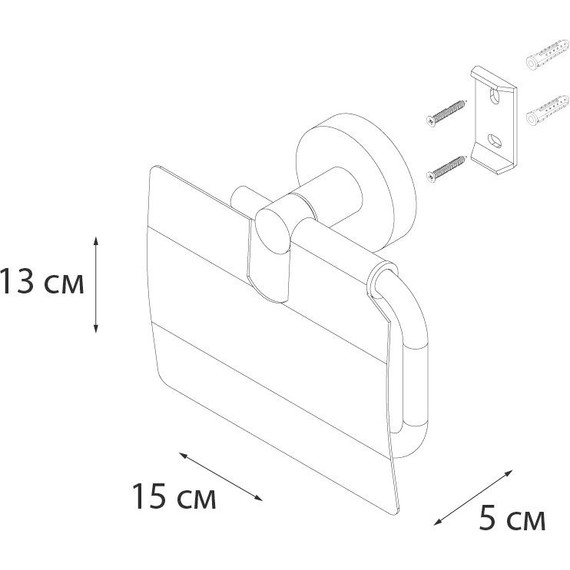 Держатель для туалетной бумаги Fixsen Comfort FX-86010, чёрный фото 3