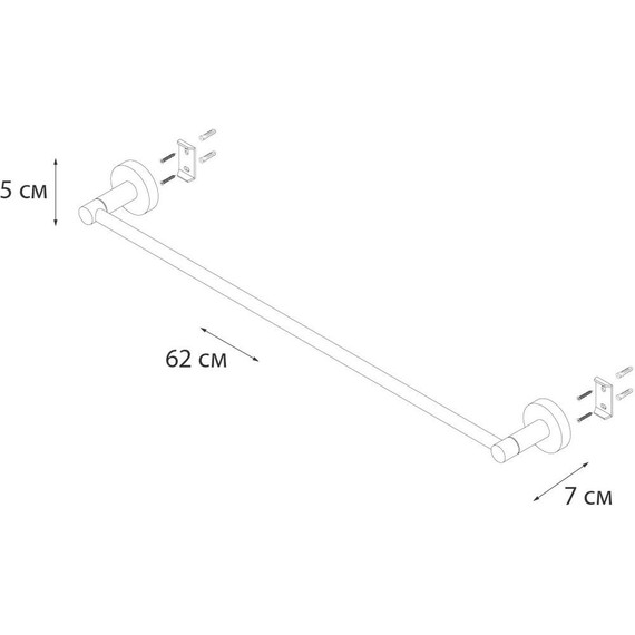 Полотенцедержатель Fixsen Comfort FX-87001, золото-сатин фото 3