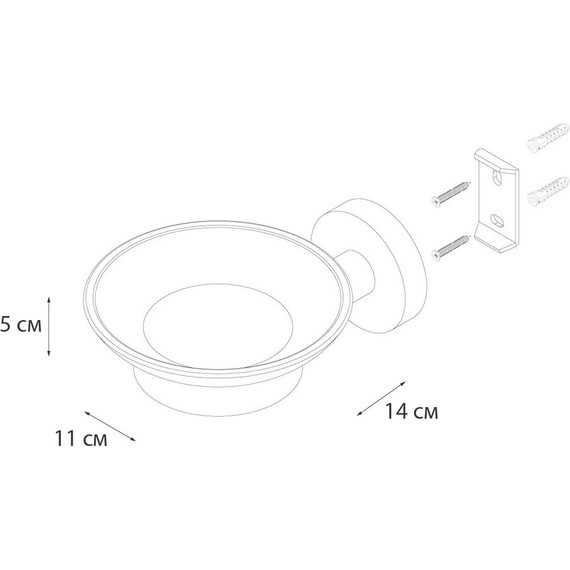 Мыльница Fixsen Comfort FX-87008, золото-сатин фото 3