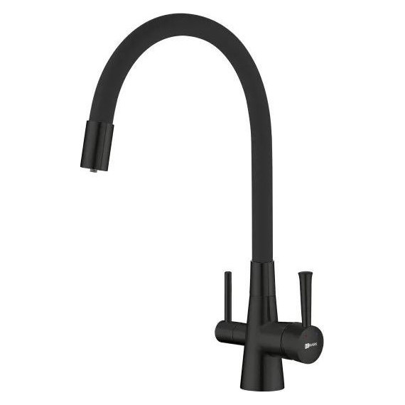 Смеситель для кухни Lemark Comfort + фильтр Basic LM3075BL085, чёрный фото 2