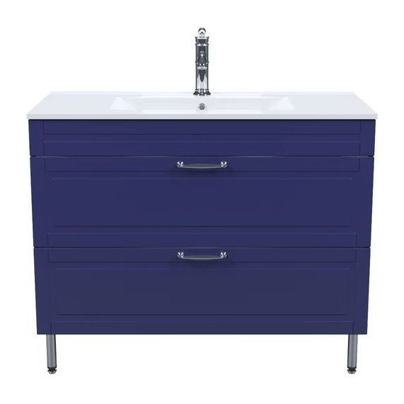 Тумба напольная с раковиной Iddis Oxford 100 см OXF10N1i95K, синий фото 2