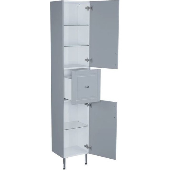 Пенал напольный Iddis Oxford 36 см OXF36L0i97, светло-серый фото 4