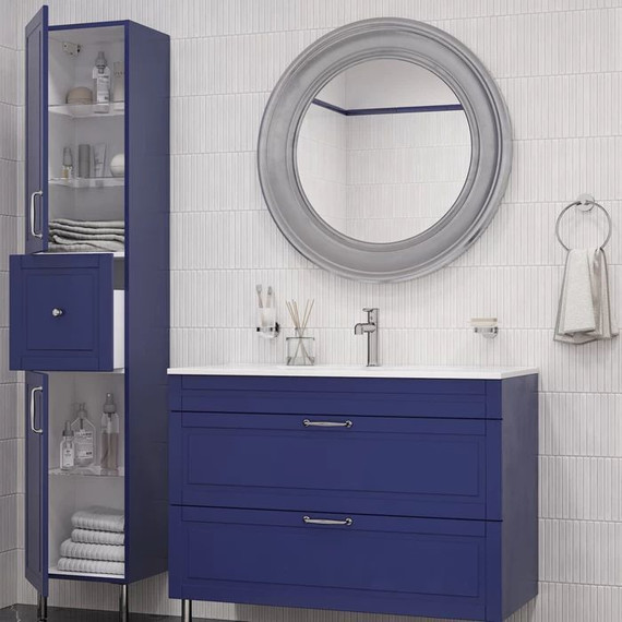 Пенал напольный Iddis Oxford 36 см OXF36N0i97, синий фото 6