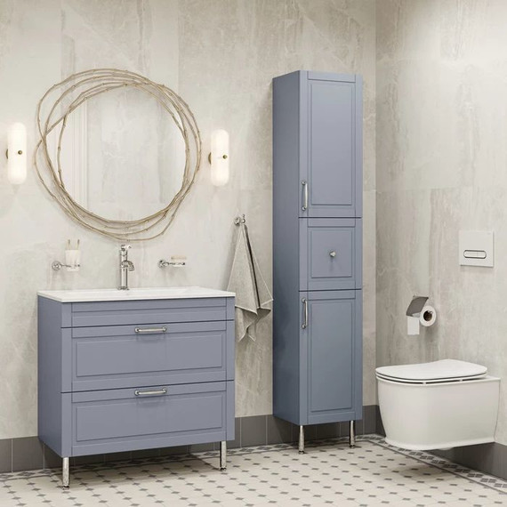 Тумба напольная с раковиной Iddis Oxford 60 см OXF60L0I95K, светло-серый - 3 Тумба напольная с раковиной Iddis Oxford 60 см OXF60L0I95K, светло-серый фото 3