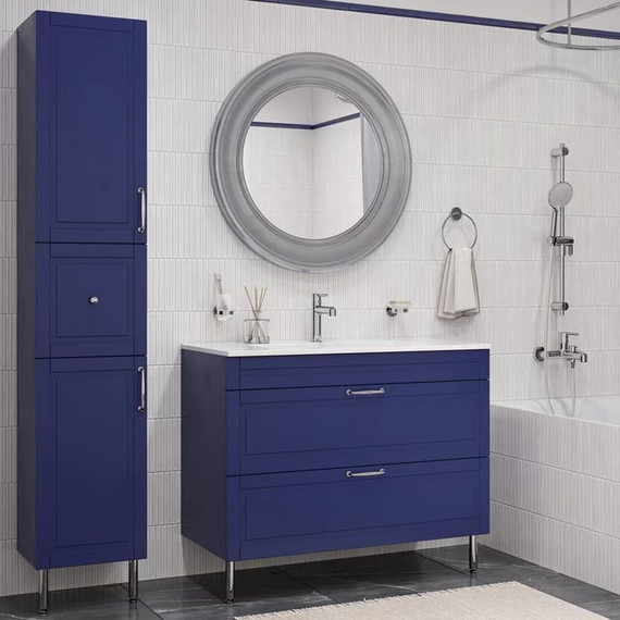 Тумба напольная с раковиной Iddis Oxford 60 см OXF60N0i95K, синий - 4 Тумба напольная с раковиной Iddis Oxford 60 см OXF60N0i95K, синий фото 4