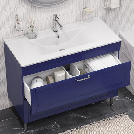 Тумба напольная с раковиной Iddis Oxford 60 см OXF60N0i95K, синий - 3 Тумба напольная с раковиной Iddis Oxford 60 см OXF60N0i95K, синий фото 3