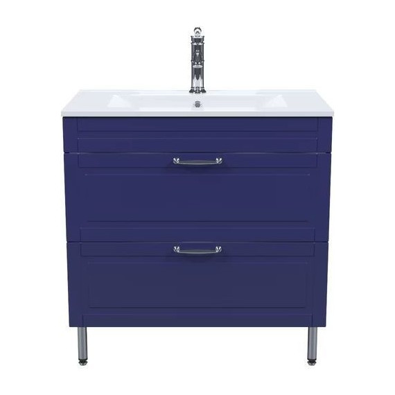 Тумба напольная с раковиной Iddis Oxford 80 см OXF80N0i95K, синий - 2 Тумба напольная с раковиной Iddis Oxford 80 см OXF80N0i95K, синий фото 2