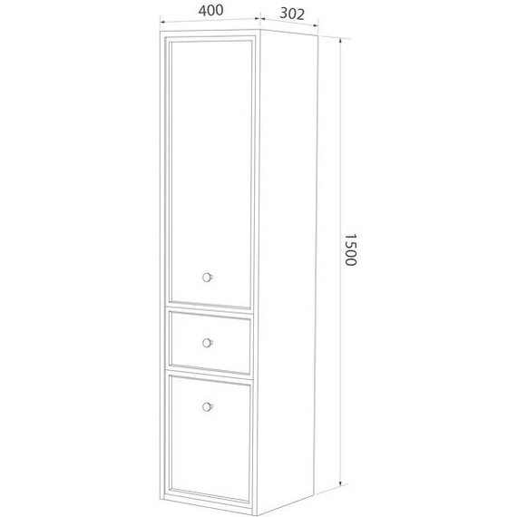 Пенал подвесной Iddis Torr 40 см TOR40W0i97, белый матовый фото 6