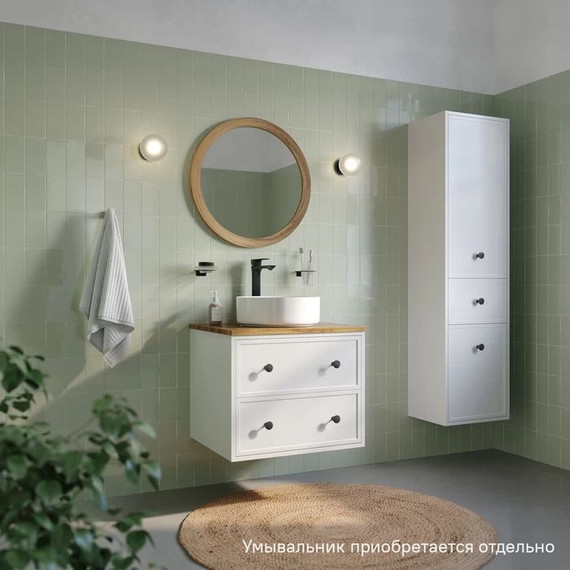 Тумба подвесная со столешницей Iddis Torr 60 см TOR60WBi95K, белый матовый фото 4