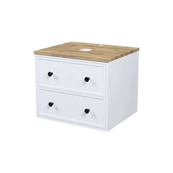 Тумба подвесная со столешницей Iddis Torr 60 см TOR60WBi95K, белый матовый фото 2