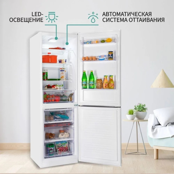 Двухкамерный холодильник NordFrost NRB 152 W фото 3