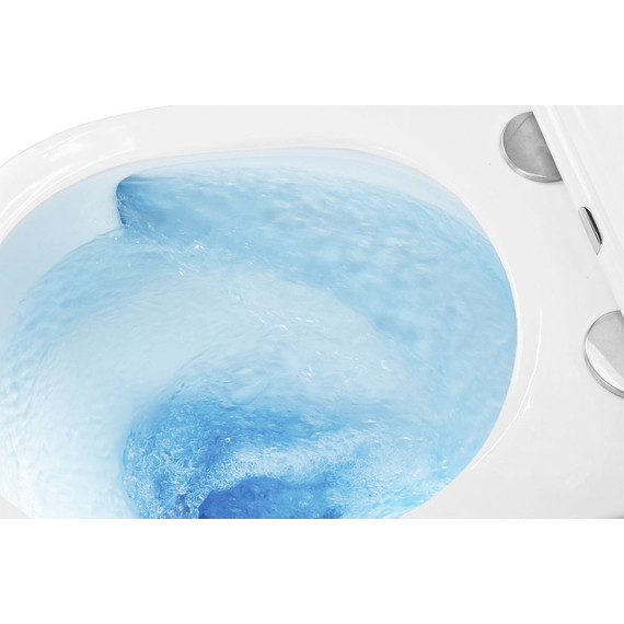 Унитаз подвесной безободковый Azario Teramo AZ-0053-UQ3 (система смыва Торнадо) с тонкой крышкой микролифт, Цвет производителя: белый - 8 Унитаз подвесной безободковый Azario Teramo AZ-0053-UQ3 (система смыва Торнадо) с тонкой крышкой микролифт, Цвет производителя: белый фото 8