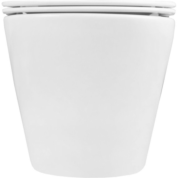 Унитаз подвесной безободковый Azario Teramo AZ-0053-UQ3 (система смыва Торнадо) с тонкой крышкой микролифт, Цвет производителя: белый - 10 Унитаз подвесной безободковый Azario Teramo AZ-0053-UQ3 (система смыва Торнадо) с тонкой крышкой микролифт, Цвет производителя: белый фото 10