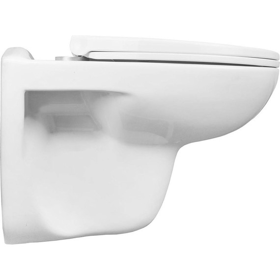 Унитаз подвесной безободковый Loranto Fredo CS-WH8005 с крышкой микролифт - 9 Унитаз подвесной безободковый Loranto Fredo CS-WH8005 с крышкой микролифт фото 9