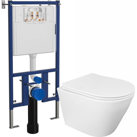 Инсталляция Loranto с подвесным унитазом Krosa 4501+87266 (Система смыва торнадо) - 2 Инсталляция Loranto с подвесным унитазом Krosa 4501+87266 (Система смыва торнадо) фото 2