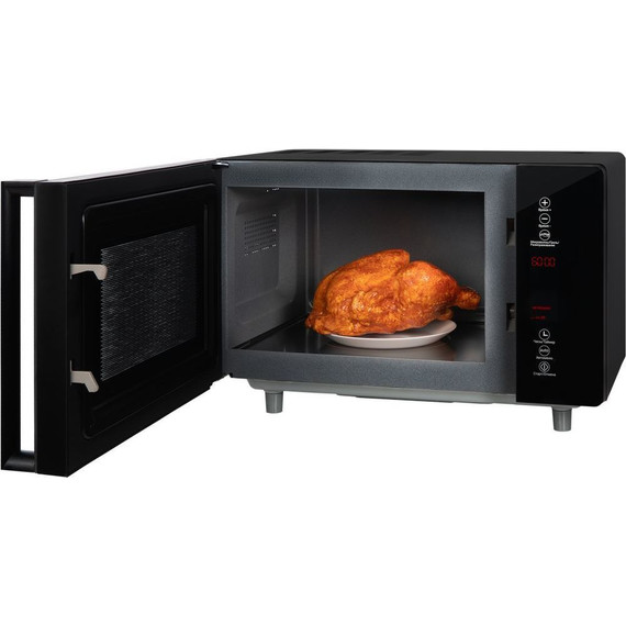 Отдельностоящая микроволновая печь Hiberg VM-4588 B (чёрное стекло) фото 8