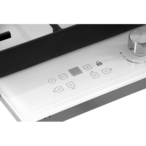 Газовая варочная поверхность Hiberg VM 6145 W (белое стекло) фото 5