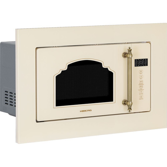 Встраиваемая микроволновая печь Hiberg VM 6502 YR (бежевое стекло) фото 3