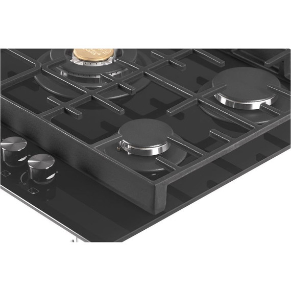 Газовая варочная поверхность Hiberg VM 7155 B (чёрное стекло) фото 7