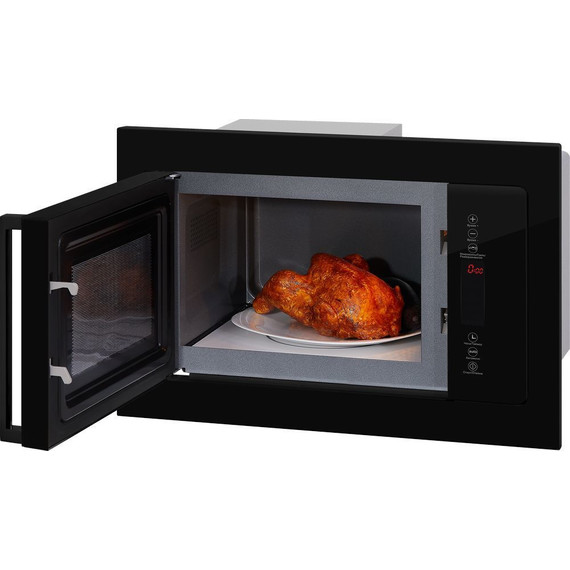 Встраиваемая микроволновая печь Hiberg VM 8505 B (чёрное стекло) фото 7