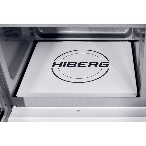 Встраиваемая микроволновая печь Hiberg VM 8505 W (белое стекло) фото 6