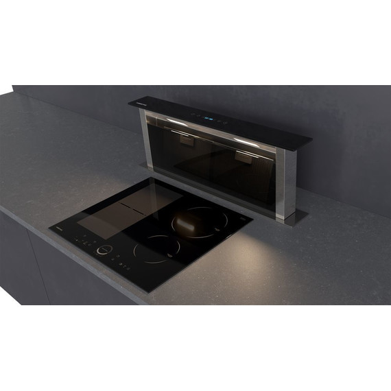 Вытяжка встраиваемая в столешницу Hiberg VTMF 90100 B (чёрное стекло) фото 5