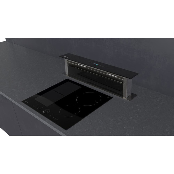 Вытяжка встраиваемая в столешницу Hiberg VTMF 90100 B (чёрное стекло) фото 7