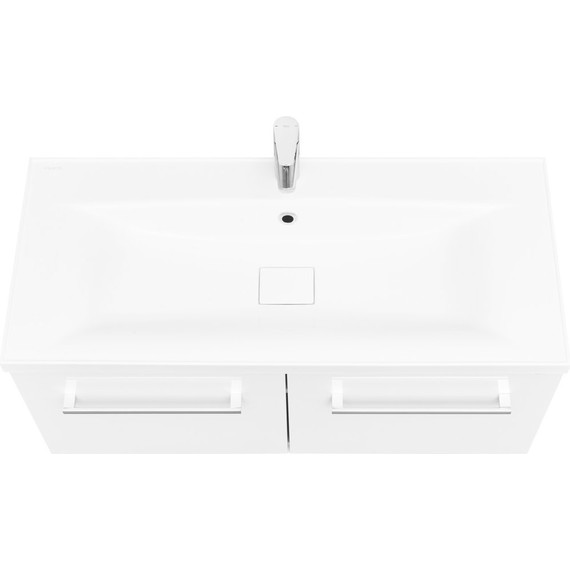 Тумба напольная с раковиной Акватон Мадрид 100 см 1A1280K5MA010, белый фото 3