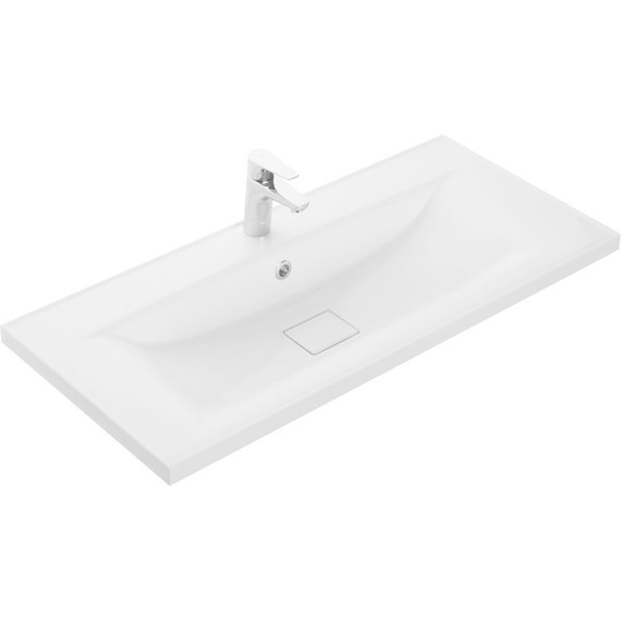 Тумба напольная с раковиной Акватон Мадрид 100 см 1A1280K5MA010, белый фото 2