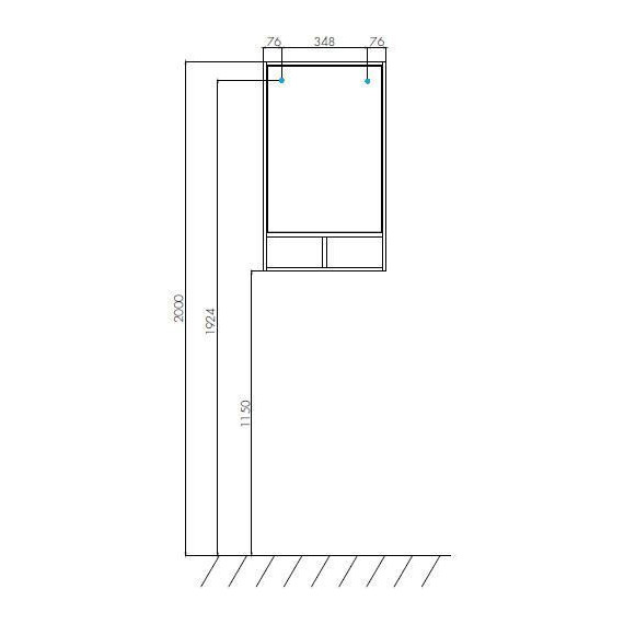 Зеркало-шкаф Акватон Йорк 50 см 1A170002YOAY0, выбеленное дерево фото 3