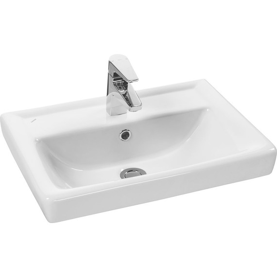 Тумба напольная с раковиной Акватон Йорк 55 M см 1A1708K2YOAV0, белый/ясень фабрик фото 4