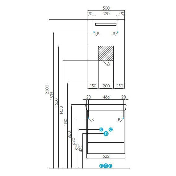 Тумба напольная с раковиной Акватон Йорк 55 M см 1A1708K2YOAV0, белый/ясень фабрик фото 7