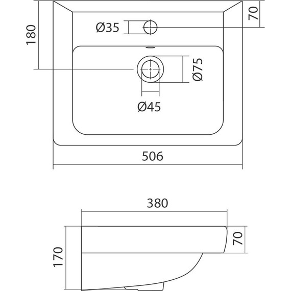 Тумба подвесная с раковиной Акватон Йорк 50 см 1A1709K2YOAY0, белый/выбеленное дерево фото 6