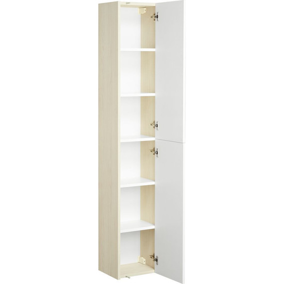 Пенал подвесной Акватон Йорк 30 см 1A171203YOAV0, белый/ясень фабрик - 2 Пенал подвесной Акватон Йорк 30 см 1A171203YOAV0, белый/ясень фабрик фото 2