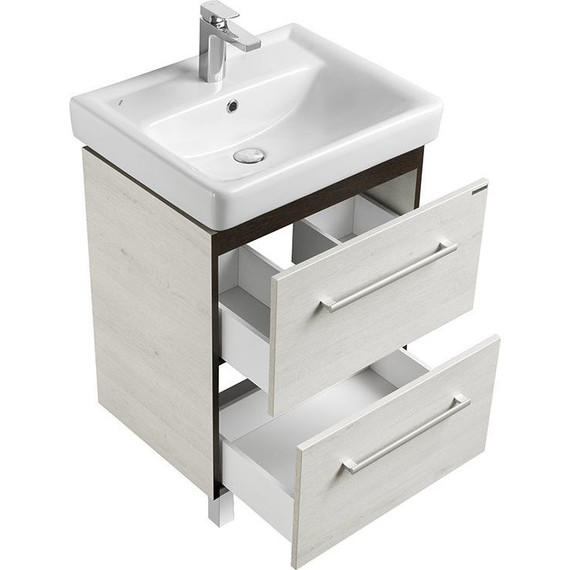 Тумба напольная с раковиной Акватон Ронда 60 см 1A2050K1RSC20, дуб соммерсет фото 4